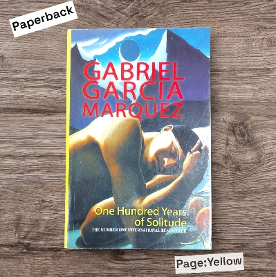 Picture of One Hundred Years of Solitude Novel by Gabriel García Márquez - Yellow - Paperback