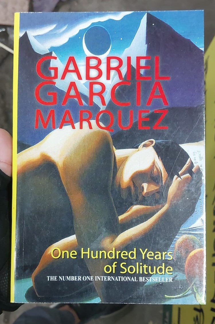Picture of One Hundred Years of Solitude Novel by Gabriel García Márquez - Yellow - Paperback