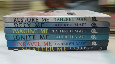 Picture of Shatter Me Series 6-Book Set: Shatter Me, Unravel Me, Ignite Me, Restore Me, Defy Me, Imagine Me by Tahereh Mafi  - Yellow - Paperback