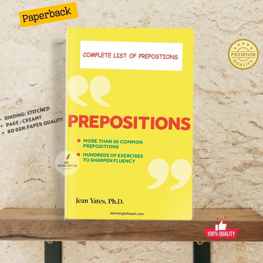 Picture of PREPOSITIONS: Complete list of prepositions by Jean Yate - Premium - Paperback