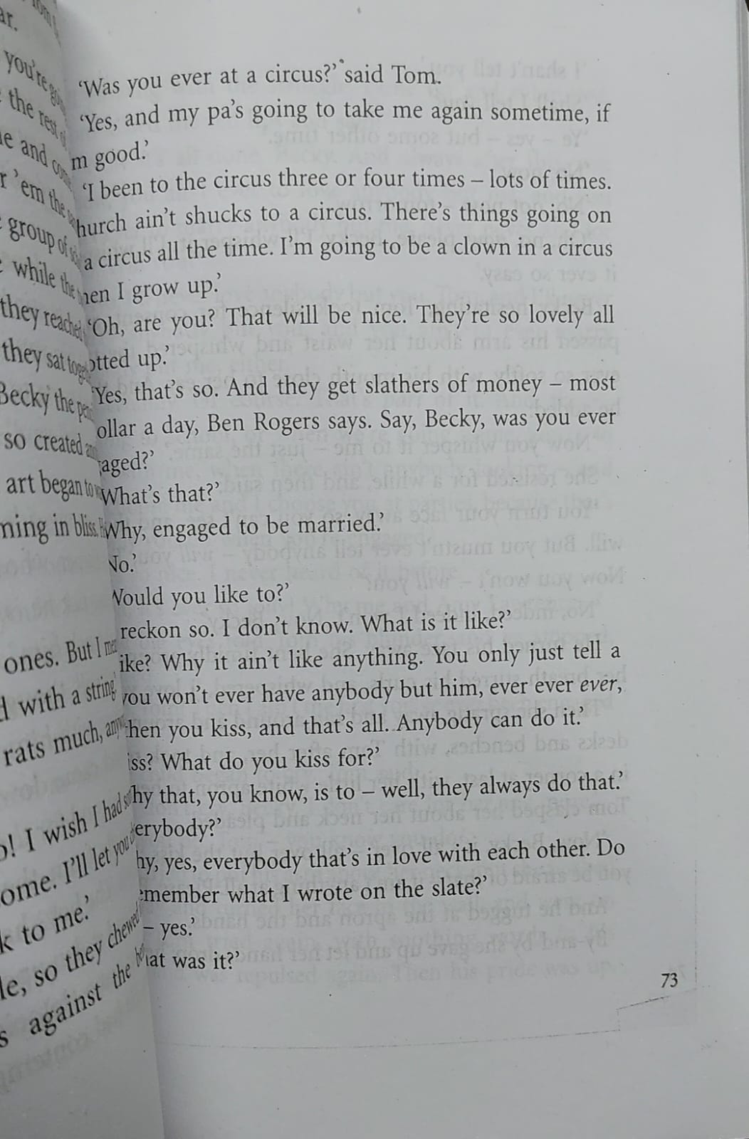 Picture of The Adventures of Tom Sawyer Novel by Mark Twain (Yellow - Paperback)