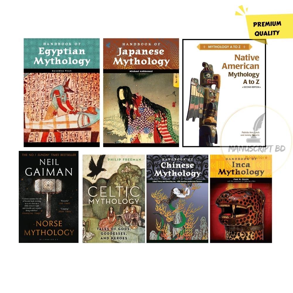 Picture of 7 Books Set of Methodology (Chinese Mythology, Inca Mythology, Norse Mythology, Japanese Mythology, Egyptian Mythology, Native American Mythology, Celtic Mythology)