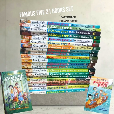 Picture of Famous Five Series 21 Books Collection Product Bundle by Enid Blyton- Yellow - Paperback