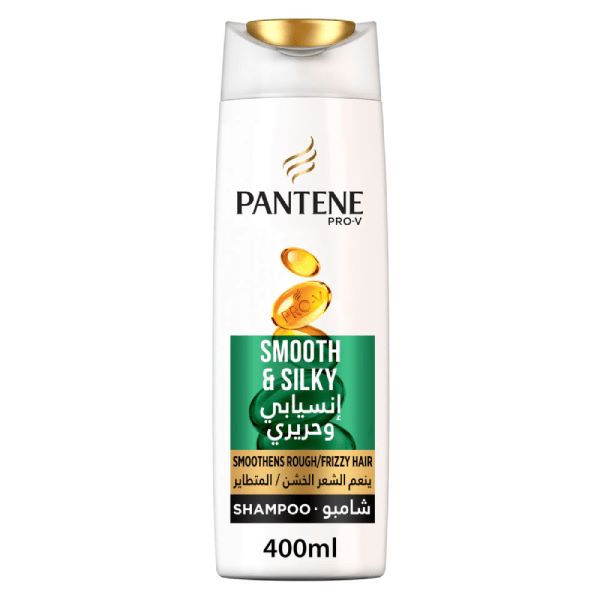 Picture of International UAE product Hair care Pantene Shampoo Smooth and silky used for male/ female - 400 ml