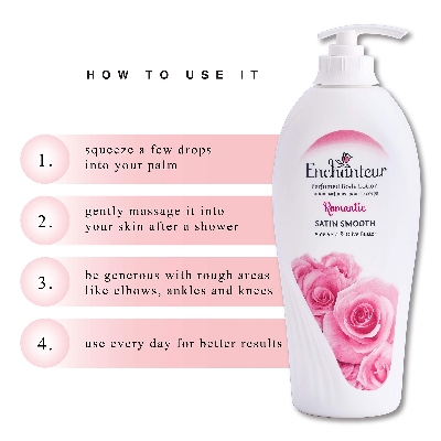Picture of International Malaysia product Enchanteur Romantic BODY LOTION used for male/female - 500 ml