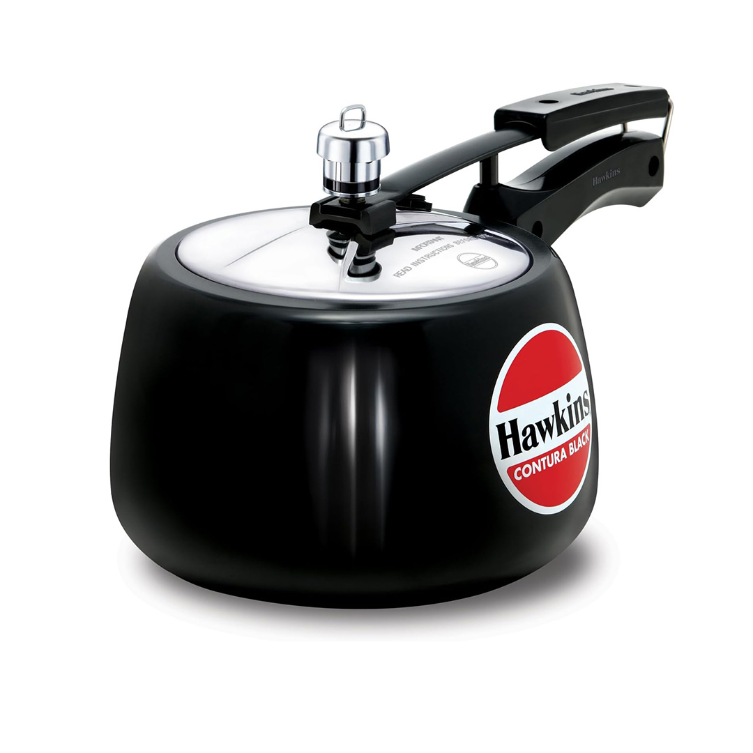 Picture of Hawkins Contura Pressure Cooker, Hard Anodised Black,  3-Liter
