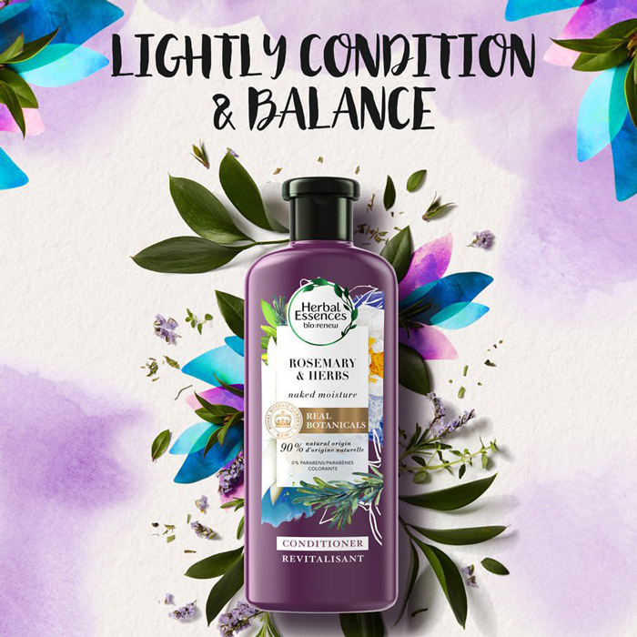 Picture of International Thailand product hair care Herbal Essences Naked rosemary and herbs conditioner used for male/ female - 400 ml