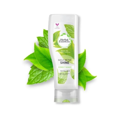 Picture of International Thailand product hair care Herbal Essences DAILY DETOX SHINE white tea and mint conditioner used for male/ female - 400 ml