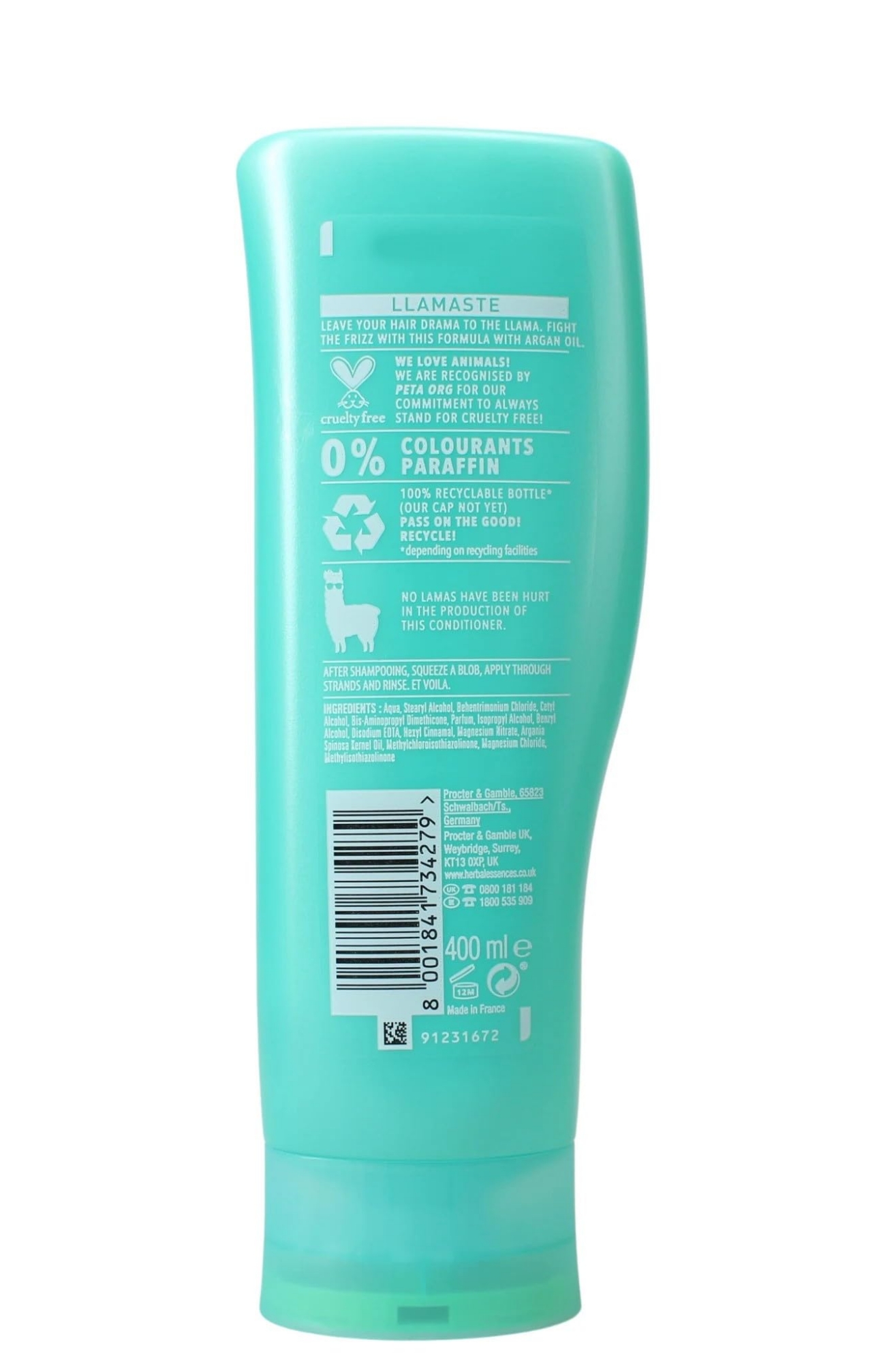 Picture of International Thailand product hair care Herbal Essences Llamaste conditioner used for male/ female - 400 ml