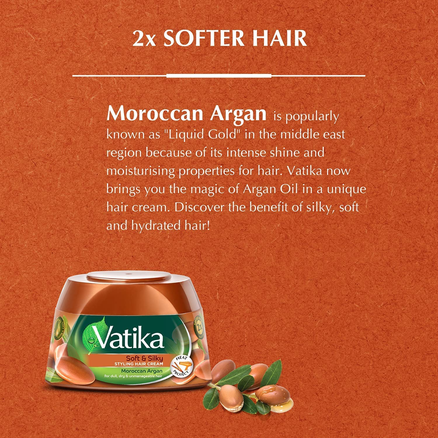 Picture of International Hair treatment UAE product Vatika Soft and Silky Hair cream used for male/ female 1 Piece- 140 ml