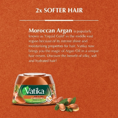 Picture of International Hair treatment UAE product Vatika Soft and Silky Hair cream used for male/ female 1 Piece- 140 ml