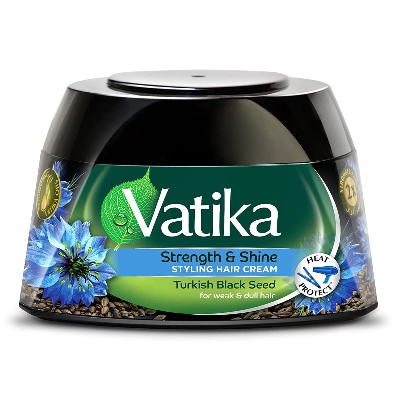 Picture of International Hair treatment UAE product Vatika Strength and Shine Hair cream used for male/ female 1 Piece- 140 ml