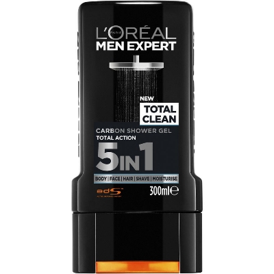 Picture of International Thailand product Loreal Shower gel Total clean 5 in 1 used for male - 300 ml