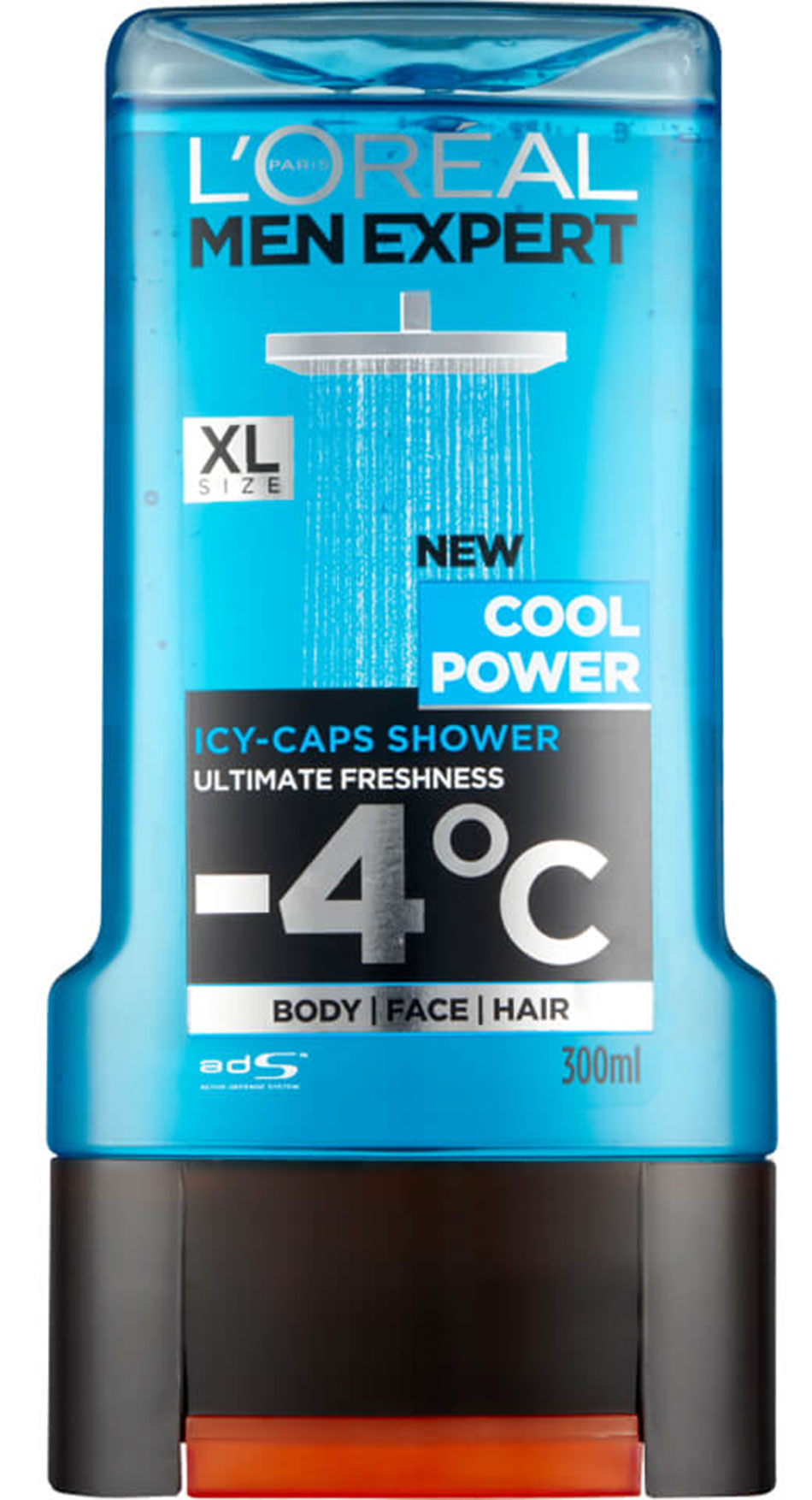 Picture of International Thailand product Loreal Shower gel COOL POWER used for male - 300 ml