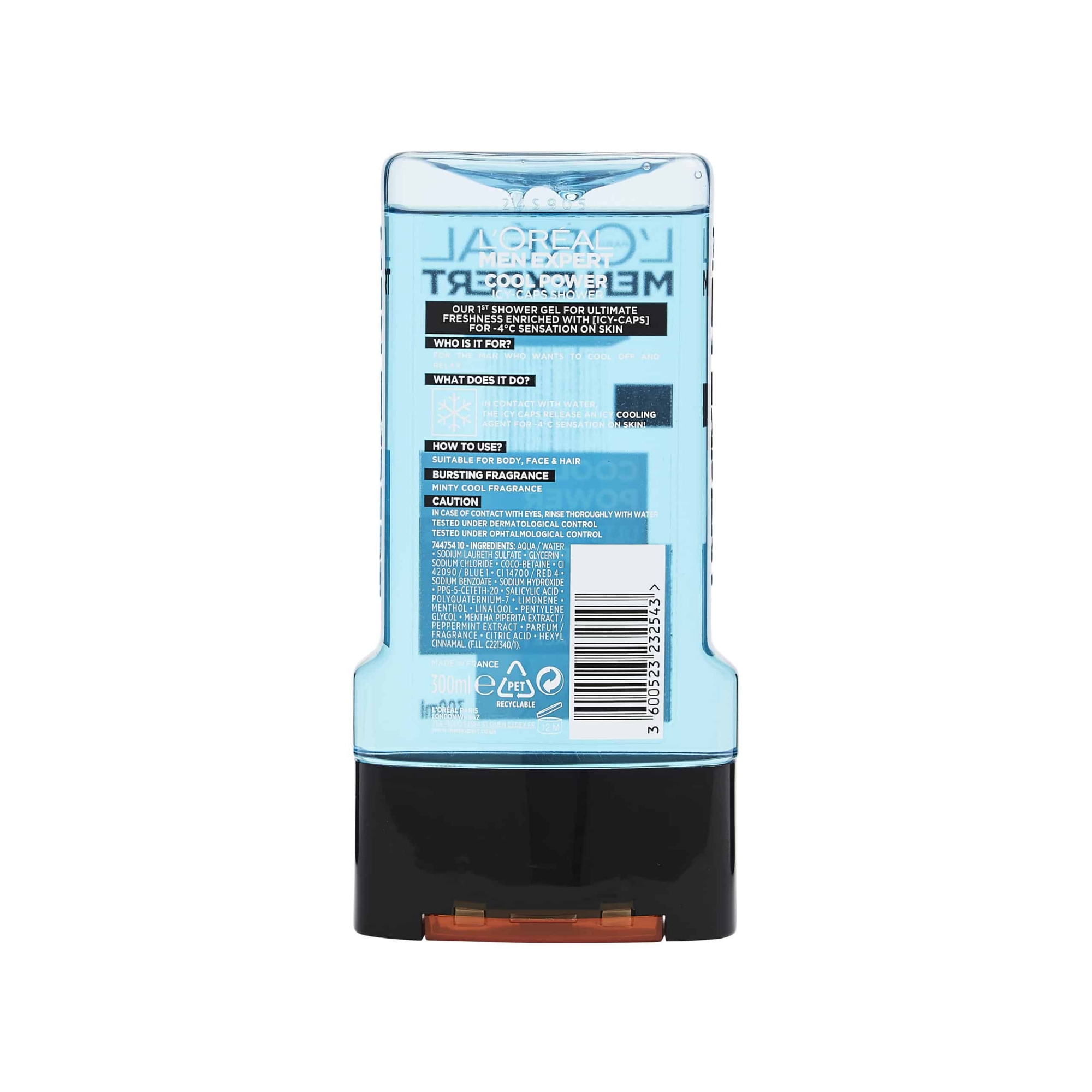 Picture of International Thailand product Loreal Shower gel COOL POWER used for male - 300 ml