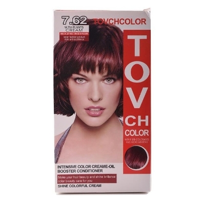 Picture of International Hair styling China product TOVCHCOLOR hair color used for male / female shade no 7.62 - 80 ml X 2