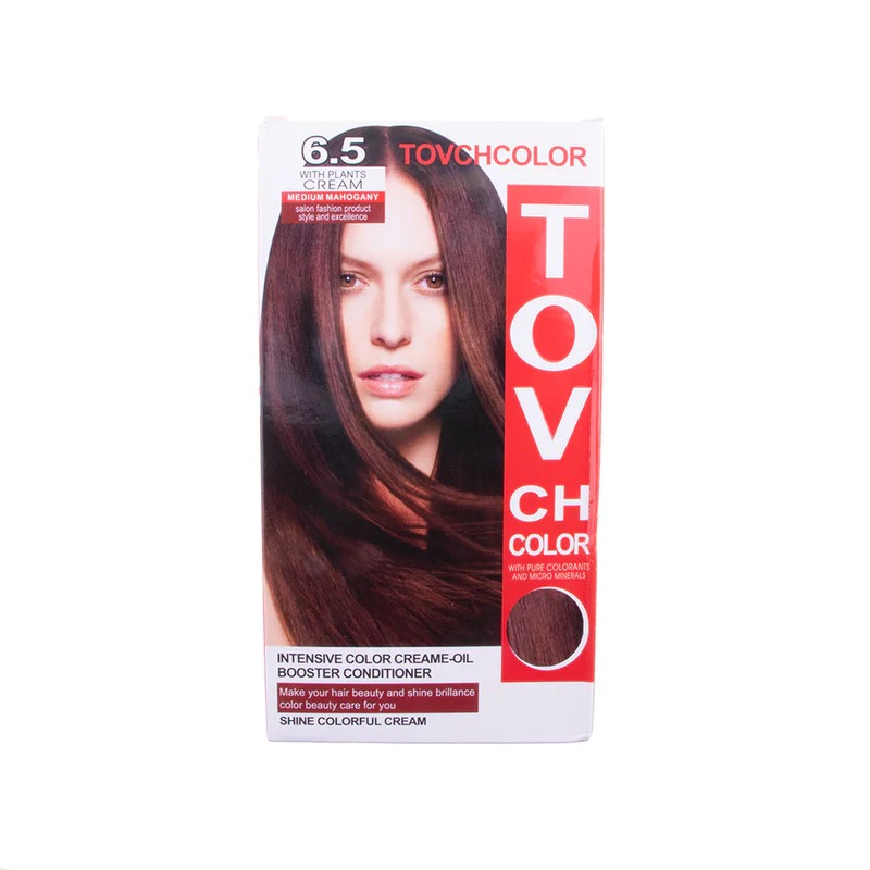 Picture of International Hair styling China product TOVCHCOLOR hair color used for male / female shade no 6.5 - 80 ml X 2