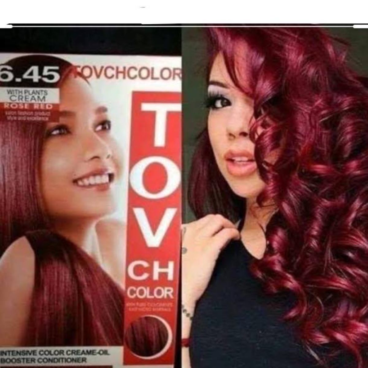 Picture of International Hair styling China product TOVCHCOLOR hair color used for male / female shade no 6.45 - 80 ml X 2
