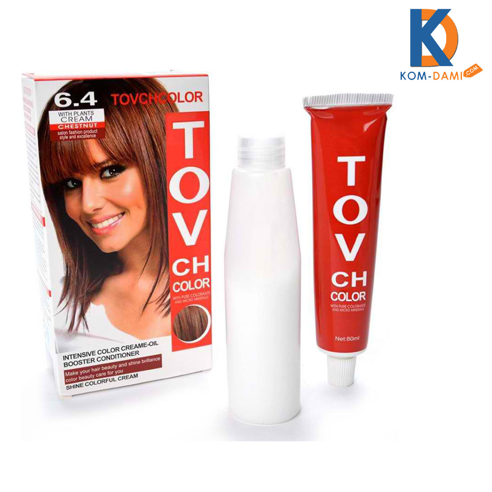 Picture of International Hair styling China product TOVCHCOLOR hair color used for male / female shade no 6.4 - 80 ml X 2