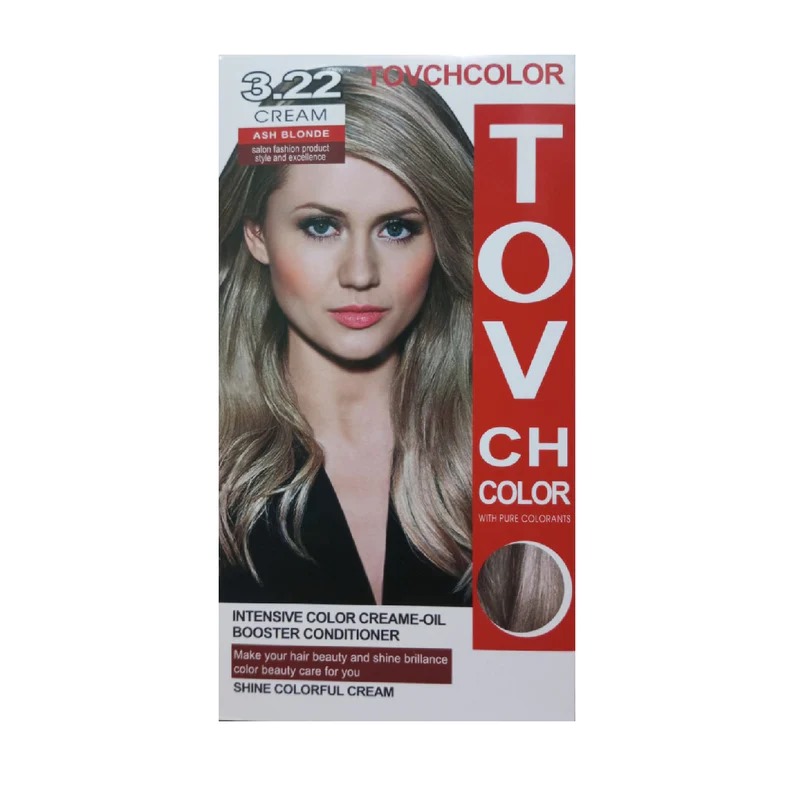 Picture of International Hair styling China product TOVCHCOLOR hair color used for male / female shade no 3.22 - 80 ml X 2