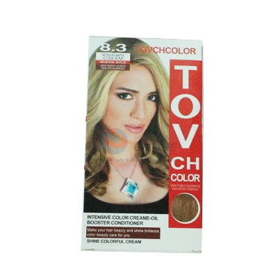 Picture of International Hair styling China product TOVCHCOLOR hair color used for male / female shade no 8.3 - 30 ml X 2