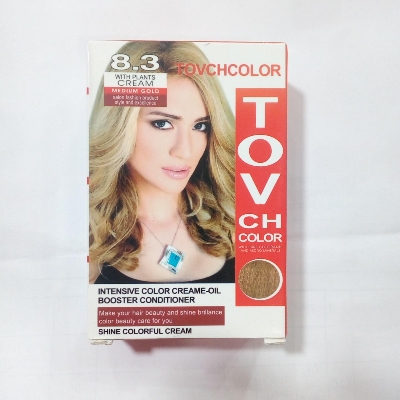 Picture of International Hair styling China product TOVCHCOLOR hair color used for male / female shade no 8.3 - 30 ml X 2