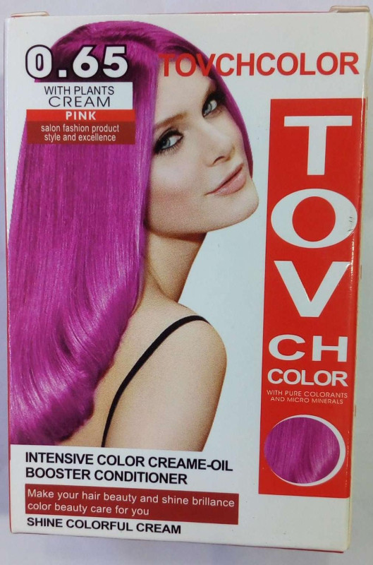 Picture of International Hair styling China product TOVCHCOLOR hair color used for male / female shade no 0.65 - 80 ml X 2