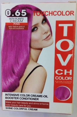 Picture of International Hair styling China product TOVCHCOLOR hair color used for male / female shade no 0.65 - 80 ml X 2