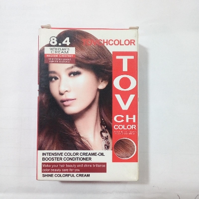 Picture of International Hair styling China product TOVCHCOLOR hair color used for male / female shade no 8.4 - 30 ml X 2