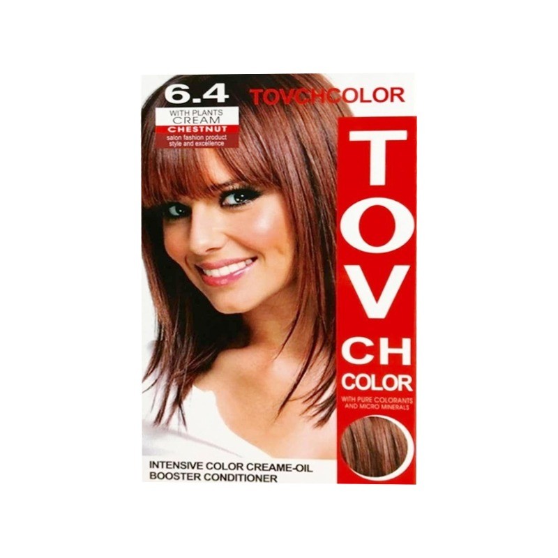 Picture of International Hair styling China product TOVCHCOLOR hair color used for male / female shade no 6.4 - 30 ml X 2