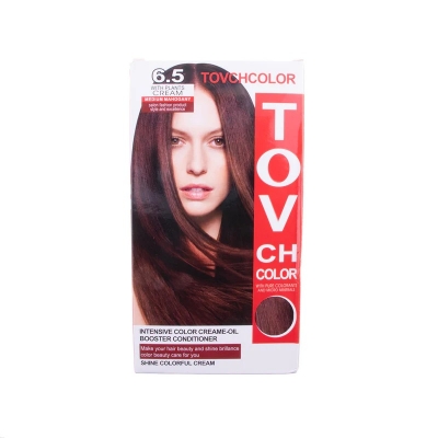 Picture of International Hair styling China product TOVCHCOLOR hair color used for male / female shade no 6.5 - 30 ml X 2