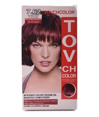Picture of International Hair styling China product TOVCHCOLOR hair color used for male / female shade no 7.62 - 30 ml X 2
