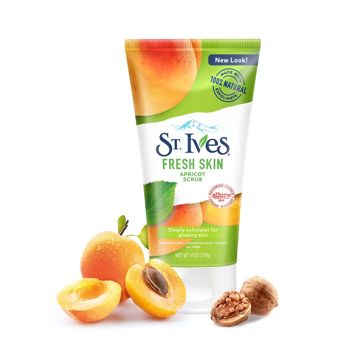 Picture of 170 GM ST Ives Fresh Skin Apricot face scrub International USA product used for male female