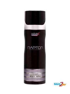 Picture of International UAE product Body spray party scent Havex RAPTOR used for male- 200 ml