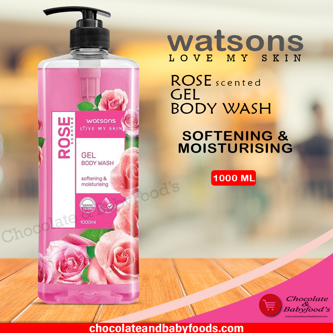 Picture of International Thailand product Body wash Watsons ROSE Shower gel used for male/ female - 1000 ml