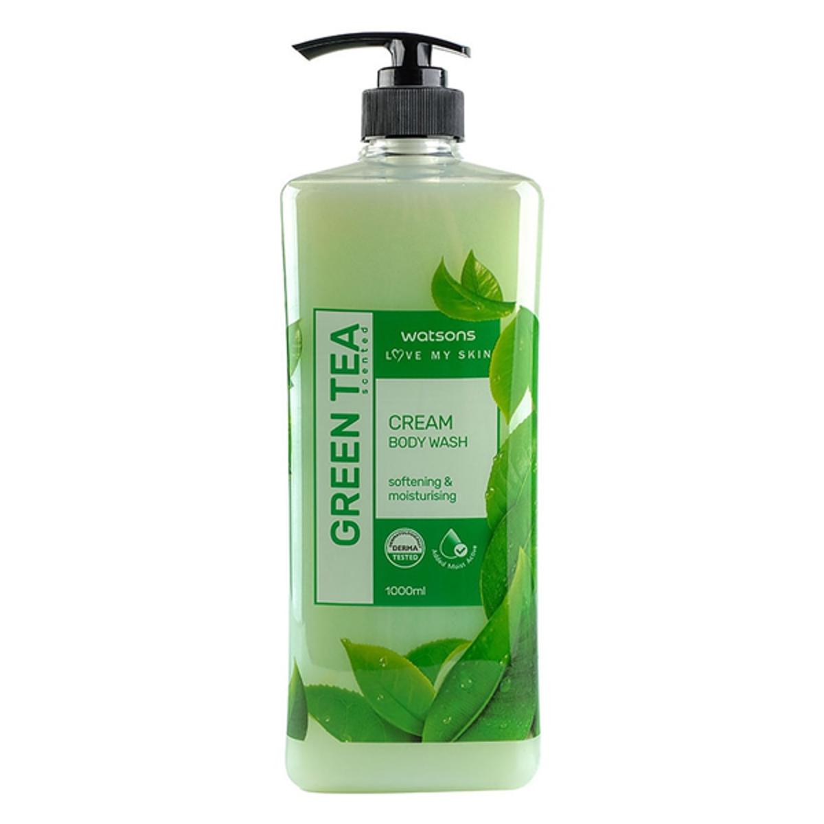 Picture of International Thailand product Body wash Watsons GREEN TEA Shower gel used for male/ female - 1000 ml