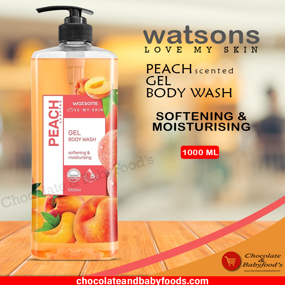 Picture of International Thailand product Body wash Watsons PEACH Shower gel used for male/ female - 1000 ml