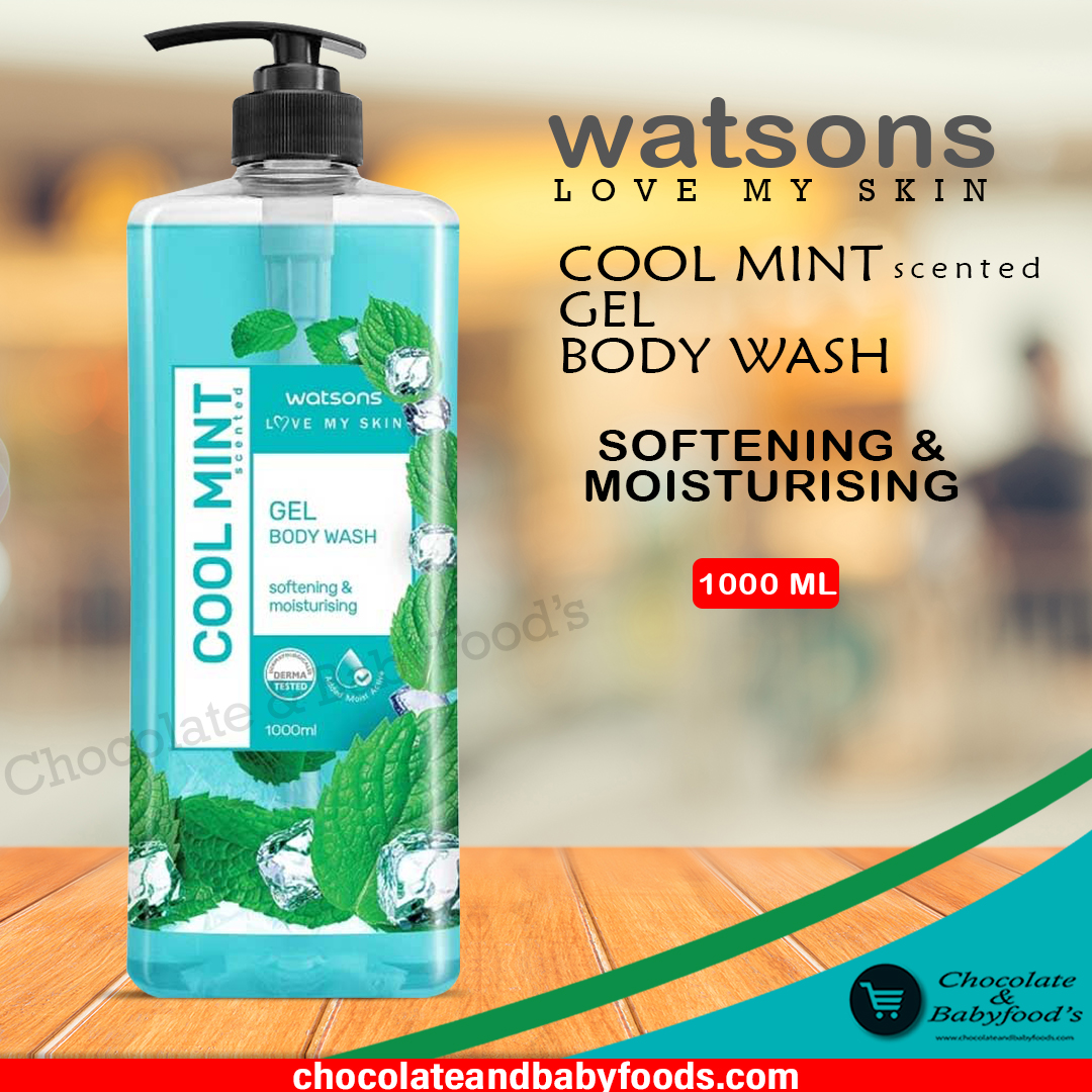 Picture of International Thailand product Body wash Watsons COOL MINT Shower gel used for male/ female - 1000 ml