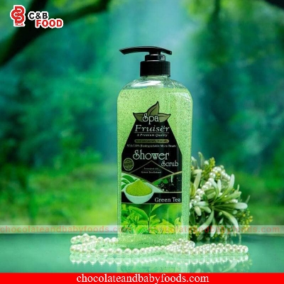 Picture of International Malaysian product Body wash Shower scrub SPA GREEN TEA used for male / female- 730 ml