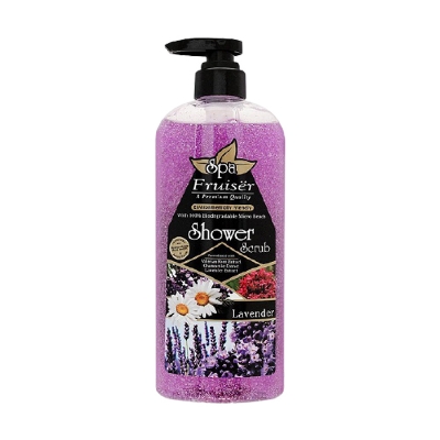 Picture of International Malaysian product Body wash Shower scrub SPA Lavender used for male / female- 730 ml