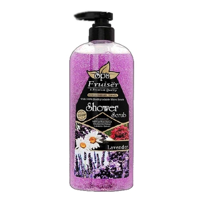 Picture of International Malaysian product Body wash Shower scrub SPA Lavender used for male / female- 730 ml