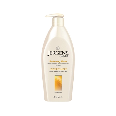 Picture of International UAE product Any season used perfumed jergens SOFTENING MUSK body lotion - 400 ml