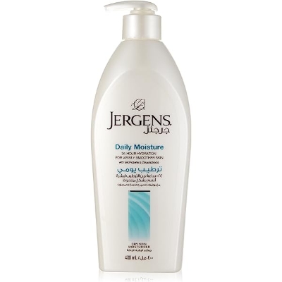 Picture of International UAE product Any season used perfumed jergens Daily Moisture body lotion - 400 ml