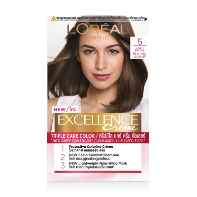 Picture of International Thailand product smart looking Hair color L'Oréal shade no 5 used for male/female - 205 ml