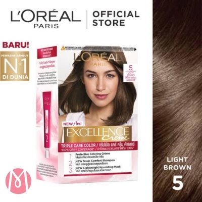 Picture of International Thailand product smart looking Hair color L'Oréal shade no 5 used for male/female - 205 ml