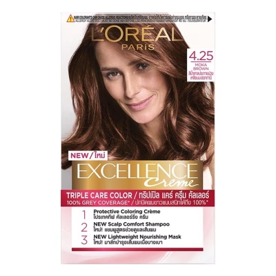 Picture of International Thailand product smart looking Hair color L'Oréal shade no 4.25 used for male/female - 205 ml
