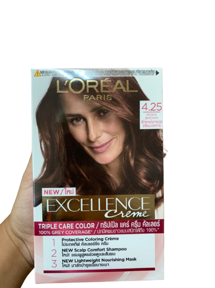 Picture of International Thailand product smart looking Hair color L'Oréal shade no 4.25 used for male/female - 205 ml