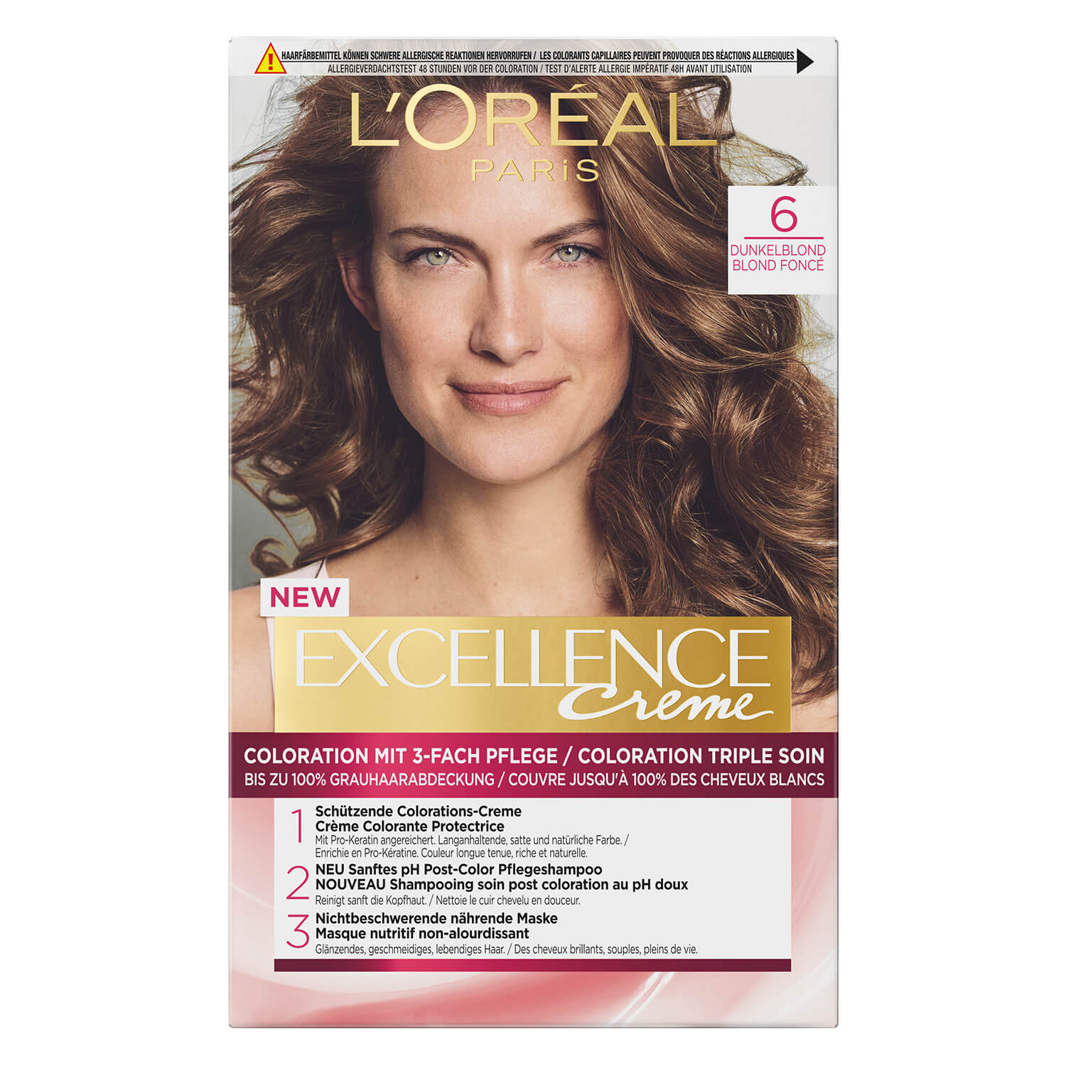 Picture of International Thailand product smart looking Hair color L'Oréal shade no 6 used for male/female - 205 ml