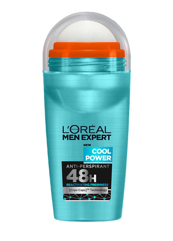 Picture of International Thailand product LOREAL cool power body deodorant Roll on for male - 50 ml