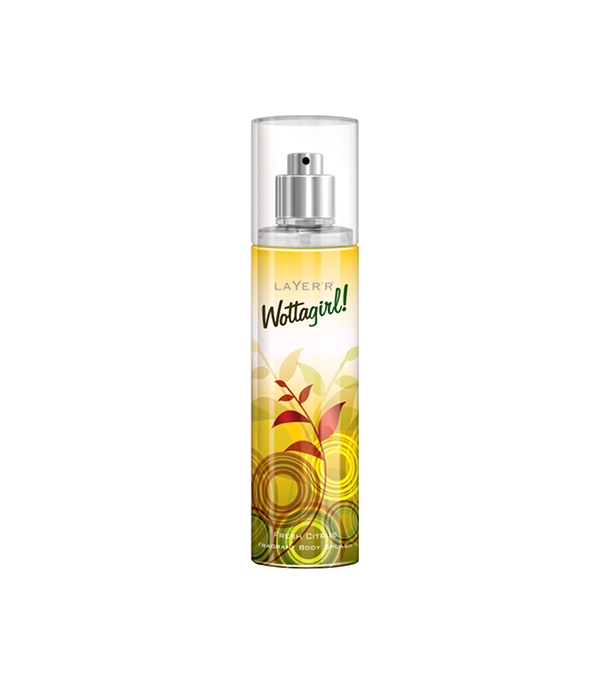 Picture of Indian product Body Perfume Party scent Layer'r Shot Fresh Citrus Body mist for Women - 135 ml